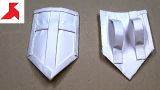 DIY 🛡️  How to make a SHIELD from A4 paper [upl. by Enelyad48]