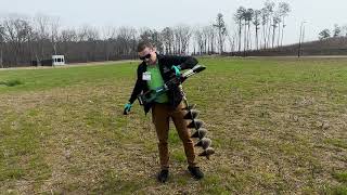 Product Review and Demonstration of Makita 40V Max XGT Earth Auger GGD01Z [upl. by Erdeid]