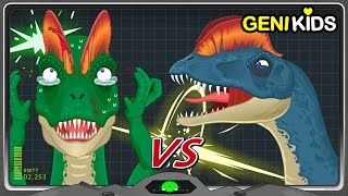 Battle 3 Dilophosaurus Love Triangle end in a Brutal Fight  Dinosaur World ★Genikids [upl. by Chouest786]