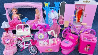 13 Minutes Satisfying with Unboxing Cute Princess Bed Playset，Clothes DressUp Toys  Review Toys [upl. by Yneffit]