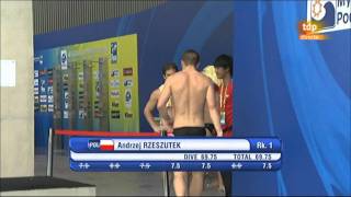 Mens 1 metre springboard final Diving Shanghai World Aquatics Championships 2011 16 [upl. by Kciredor305]