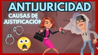 💥 La ANTIJURIDICIDAD en Derecho Penal 【Explicada con EJEMPLOS】 [upl. by Pegma]