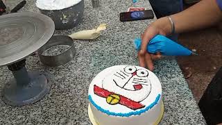 how to make Doraemon cake step by step full detail।। डोरेमोन केक कैसे बनाते हैं [upl. by Elset781]