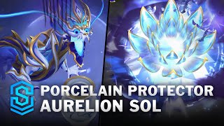 Porcelain Protector Aurelion Sol Skin Spotlight  PreRelease  PBE Preview  League of Legends [upl. by Nerte]