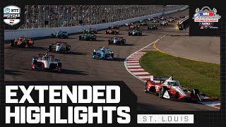 Extended Race Highlights  2024 Bommarito Automotive Group 500 from St Louis  INDYCAR SERIES [upl. by Morell]