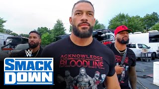 Roman Reigns arrives to SmackDown in style SmackDown Aug 5 2022 [upl. by Nabetse]