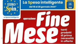 Volantino🗞 EUROSPIN dal 18 al 28 GENNAIO 2024 anteprima [upl. by Etteuqram267]