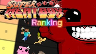 RANKING EVERY Meat boy character Tier List [upl. by Borras]