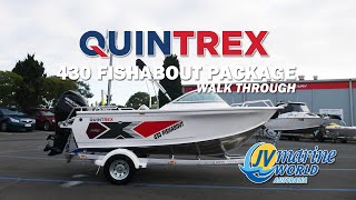 Quintrex 430 Fishabout  Walk Through Video [upl. by Gran104]