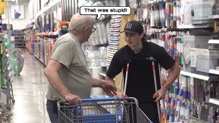 Flipping On Crutches Prank [upl. by Sousa902]