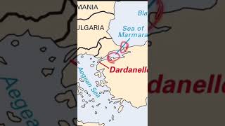 Bosphorous Strait amp Dardanelles Strait geography mapping shorts [upl. by Dnalor]