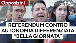 Opposizioni senza Calenda depositano il referendum contro lAutonomia Differenziata [upl. by Alat771]