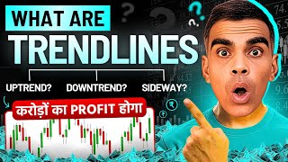 TRENDLINE Explained What is Uptrend Downtrend amp Sideways  Price Action Trading Hindi  Viren Jain [upl. by Brightman]