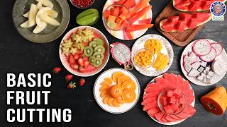 How to Cut Fruits Like a Pro  How To Slice Every Fruit  Easy Fruit Cutting Ideas  Chef Varun [upl. by Wenger758]