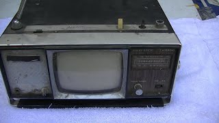 Portable All Channel TV AM FM Radio Repair Longines Symphonette [upl. by Dillon]