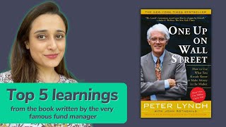 One Up on Wall Street by Peter Lynch book review in Hindi [upl. by Airdnua]