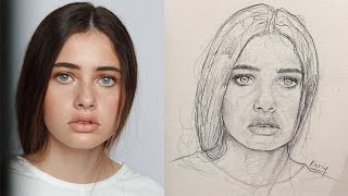 Drawing Portraits Made Easy Pro Tips and Techniques For drawing face [upl. by Ruy]