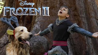 FROZEN 2  Lost in the Woods  REAL LIFE KRISTOFF amp SVEN by Martin 9 and his dog Melville [upl. by Ativak]