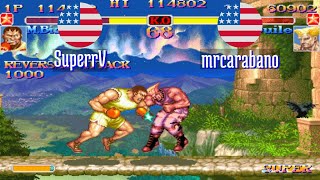 FT5 ssf2xjr1 SuperrV US vs mrcarabano US Super SF II X ssf2x ssf2 Fightcade Oct 3 [upl. by Berneta]