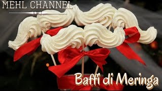 Ricetta Baffi di Babbo Natale  Ricetta Meringa Svizzera  Natale 4  Mehl Channel [upl. by Anaizit181]