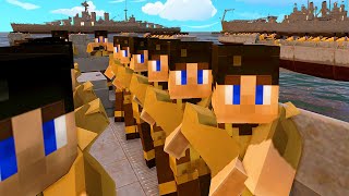 The Minecraft WW2 DDAY Beach Invasion [upl. by Adnoral353]