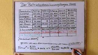 Betriebsabrechnungsbogen BAB  für Studis amp Azubis 2 Full [upl. by Ole]