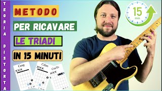 Metodo Per Ricavare Le Triadi Sul Manico in 15 minuti [upl. by Sdlonyer]