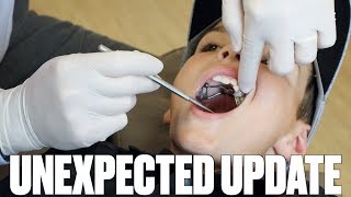 UNEXPECTED BRACES UPDATE AT THE ORTHODONTIST  NEW BRACES SURPRISE AT ROUTINE CHECKUP  FIRST BRACES [upl. by Elak8]