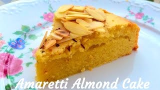 How to Bake Amaretti Almond Cake  Recipe By Heart amp Food [upl. by Dyraj]