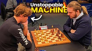 The Unstoppable Machine  Magnus Carlsen vs Richard Rapport  World Blitz 2023 [upl. by Cherilyn]