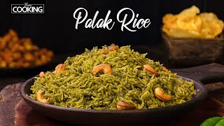 Palak Rice  Spinach Rice Recipe  Healthy Lunch Ideas  Rice Recipes HomeCookingShow [upl. by Ennairol]