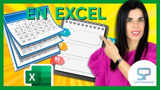 ✅ Crea tu CALENDARIO AGENDA en Excel 👉 sin macros paso a paso [upl. by Converse]