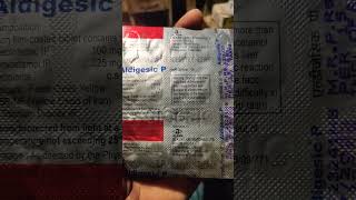 Aldigesic p tab पूरे बदन दर्द माथा  पैर चोट दर्द medicin shorts video [upl. by Akinhoj218]