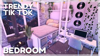 Trendy TikTok Bedroom Speed Build  Bloxburg Roblox [upl. by Reg]