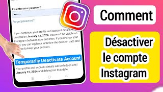 Comment Désactiver Un Compte Instagram 2023  Désactiver Un Compte Instagram Temporairement [upl. by Adlog]