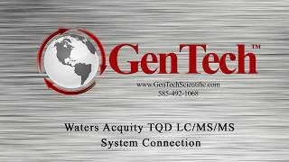 Waters Acquity TQD LCMSMS System Connections [upl. by Jeffy672]