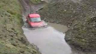 Range rover bobtail wading in bomb hole [upl. by Staley]