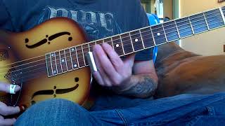 Raking Guitar Strings in Open D Guitar lesson [upl. by Artemisia846]