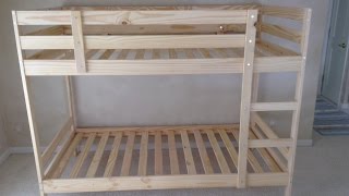 Ikea Mydal Bunk Bed Assembly Tips and Tricks Tutorial [upl. by Camilia]