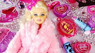 BARBIE COSMETIC CALENDAR Advent Lip Gloss Nail Polish Shape Perfume Bottle Dress Handbag Beauty [upl. by Ludewig]