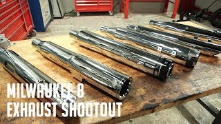 Milwaukee 8 Slipon Exhaust Shoot Out [upl. by Barkley]