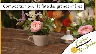 Atelier du jardin  Composition pour la fête des grandsmères [upl. by Nojid803]