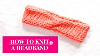 How To Knit A Headband  Knitting tutorial  Prima UK [upl. by Lashonda]