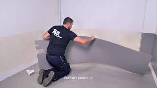 Gerflor Decochoc  Protections murales  Pose collée [upl. by Ethyl325]