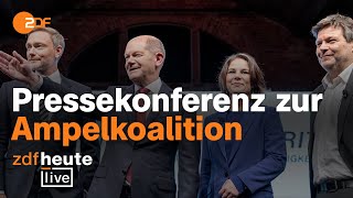 AmpelKoalition steht Pressekonferenz und Analyse  ZDFheute live [upl. by Buffy]