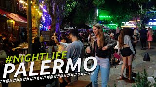 NIGHTLIFE PLAZA SERRANO PALERMO SOHO I BUENOS AIRES I ARGENTINA I 4K Walking Tour VLOG [upl. by Adieren55]