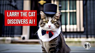 No10s Downing Street Cat Larry  discovers Artificial intelligence [upl. by Kendricks512]