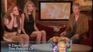 Taylor Swift on Ellen Part 2 [upl. by Rella679]