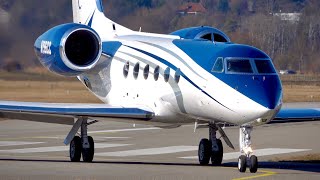 EyeCatching Gulfstream G450 N196CC TakeOff at Bern [upl. by Eidoc127]