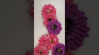 purple amp pink Gerberas by Forever Flowerz craftbuddy short creativity artificialflowers flowers [upl. by Stamata]